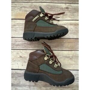 Timberland Baby Toddlers 7 Field Boots Brown-Olive Green 16837